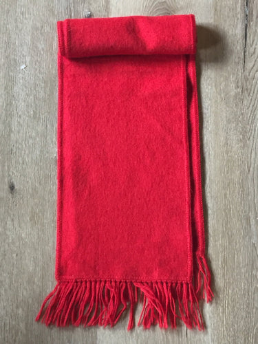 Kingspier Vintage - <p>Vintage red wool scarf, measures 11x66 inches. Has a very soft hand and the colour is quite vibrant.</p>