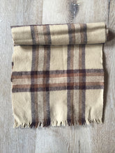 Load image into Gallery viewer, Kingspier Vintage - &lt;p&gt;Vintage Tip Top brand brown plaid wool scarf.&lt;/p&gt;
