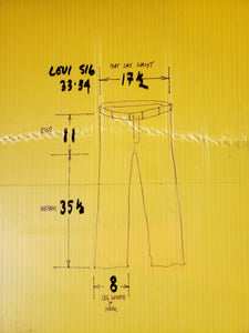 Kingspier Vintage - Classic Levi's 516, 33"x34" MEASURES (35" X 35.5"), Excellent condition., Made in Bangladesh., Excellent condition, Gently broken in.