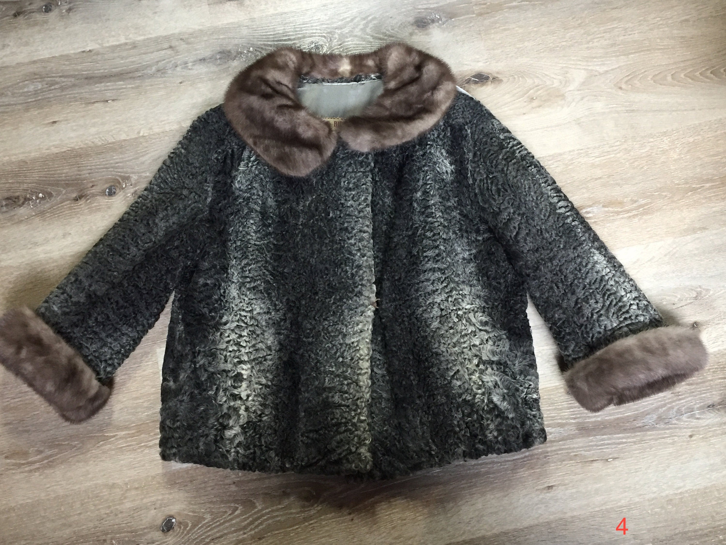 Vintage..Thorpe Furs…Persian wool and online mink