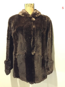 Vintage Fur Coat " La Compagnie E. Premont d'Ltee" Made in Quebec Canada