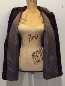 Vintage "Emery's Exclusive Furs" Dark Brown Fur Coat, Made in Montreal, Canada