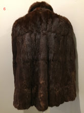 Load image into Gallery viewer, Vintage Chocolate Brown Fur Cape, Made in Nova Scotia Canada
