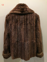 Load image into Gallery viewer, Vintage 1960&#39;s Brown Stripped Mink Opera Jacket, Made in Canada
