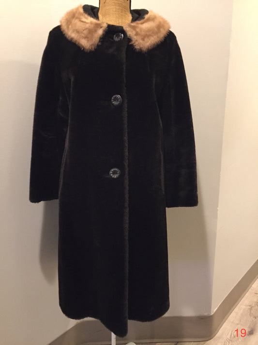 Vintage 1960's Faux Fur Coat "Glamaseal"