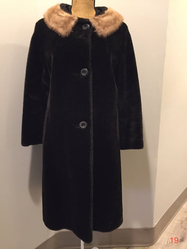 Vintage 1960's Faux Fur Coat 